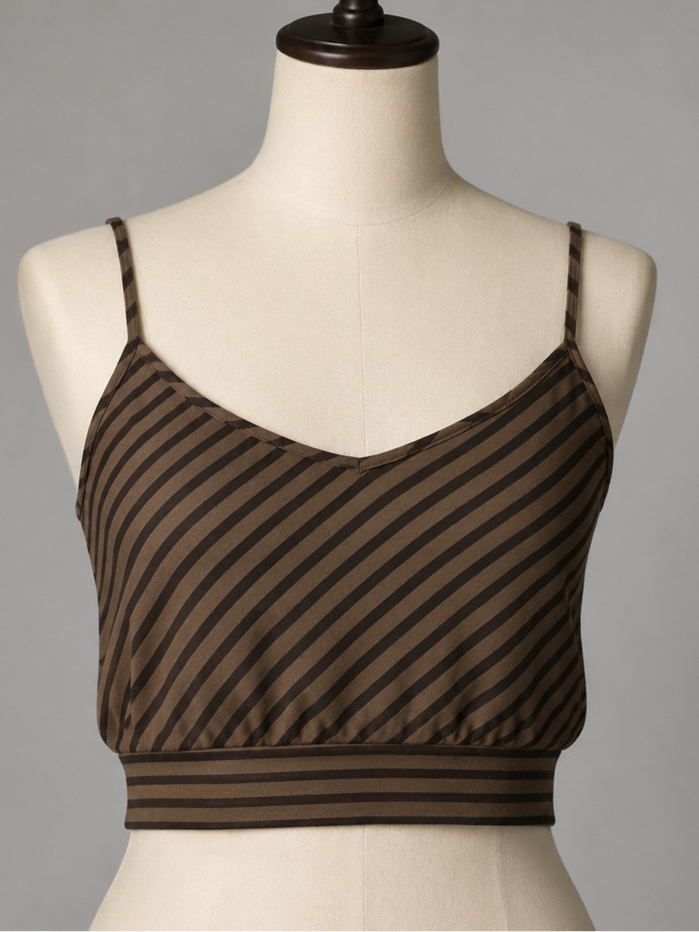ELLA MOSS Brown Striped Tank Top